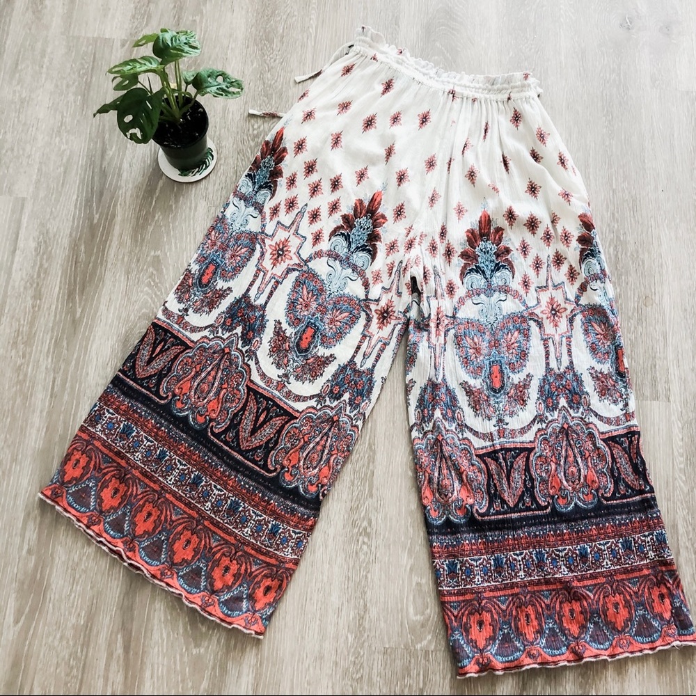 Free People Gold Dust Wide Leg Pants